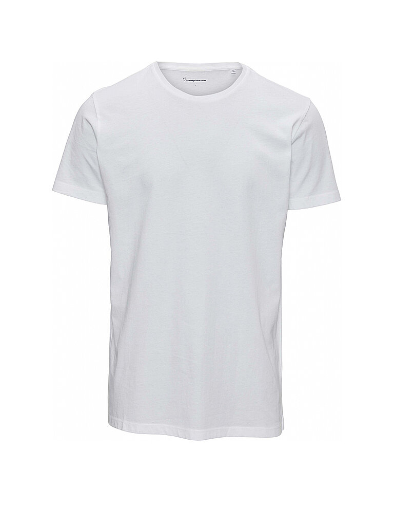KNOWLEDGE COTTON APPAREL T-Shirt Alder weiß | M